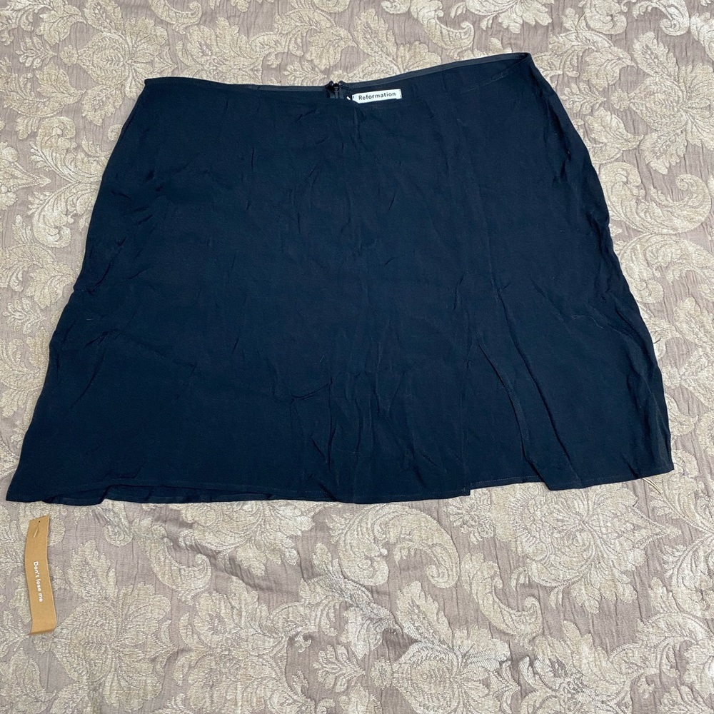 Reformation Margot Black Skirt Size 16